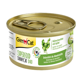 Консерви GimCat Superfood Shiny Cat Duo з куркою та яблуком для котів, 70 г