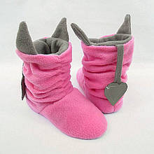 Домашні тапочки "Чортики" рожево-сірі