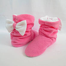 Тапочки Бантики рожево білі