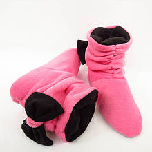 Капці Бантики рожево-чорні