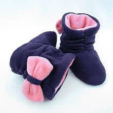 Капці Бантики темно-синьої рожевої