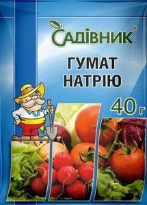 Гумат натрію 40 г, Садівник