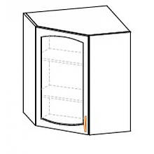 Верхня кутова вітрина в кухню з МДФ Паула Меблі Сервіс