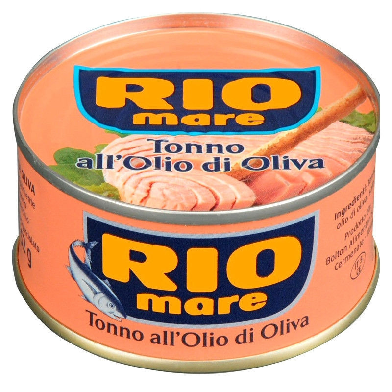 Тунець (консерва) цільними шматочками в оливковій олії Rio Mare, 65г, Італія