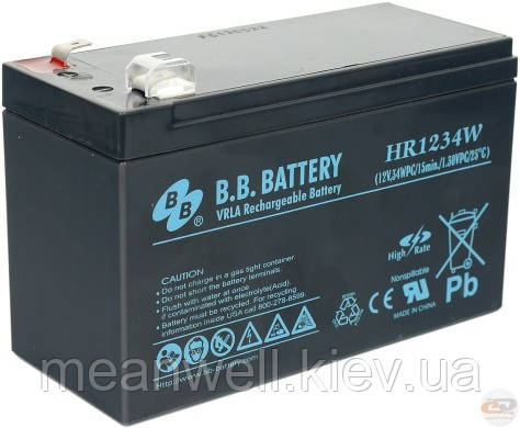 Акумуляторна батарея B.B. Battery SHR 10-12 / Т2 12в, 10Ач (AGM), фото 1