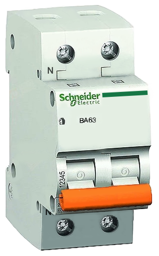 Автоматичний вимикач BA63 1P+N 50А Schneider Electric