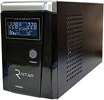 ДБЖ з правильною синусоїда RITAR RTSW-600 LCD (360Вт),12В