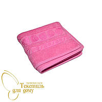 Рушник лицьовий Листя гілка 50*90, 480 г/м2, 20/2, рожевий