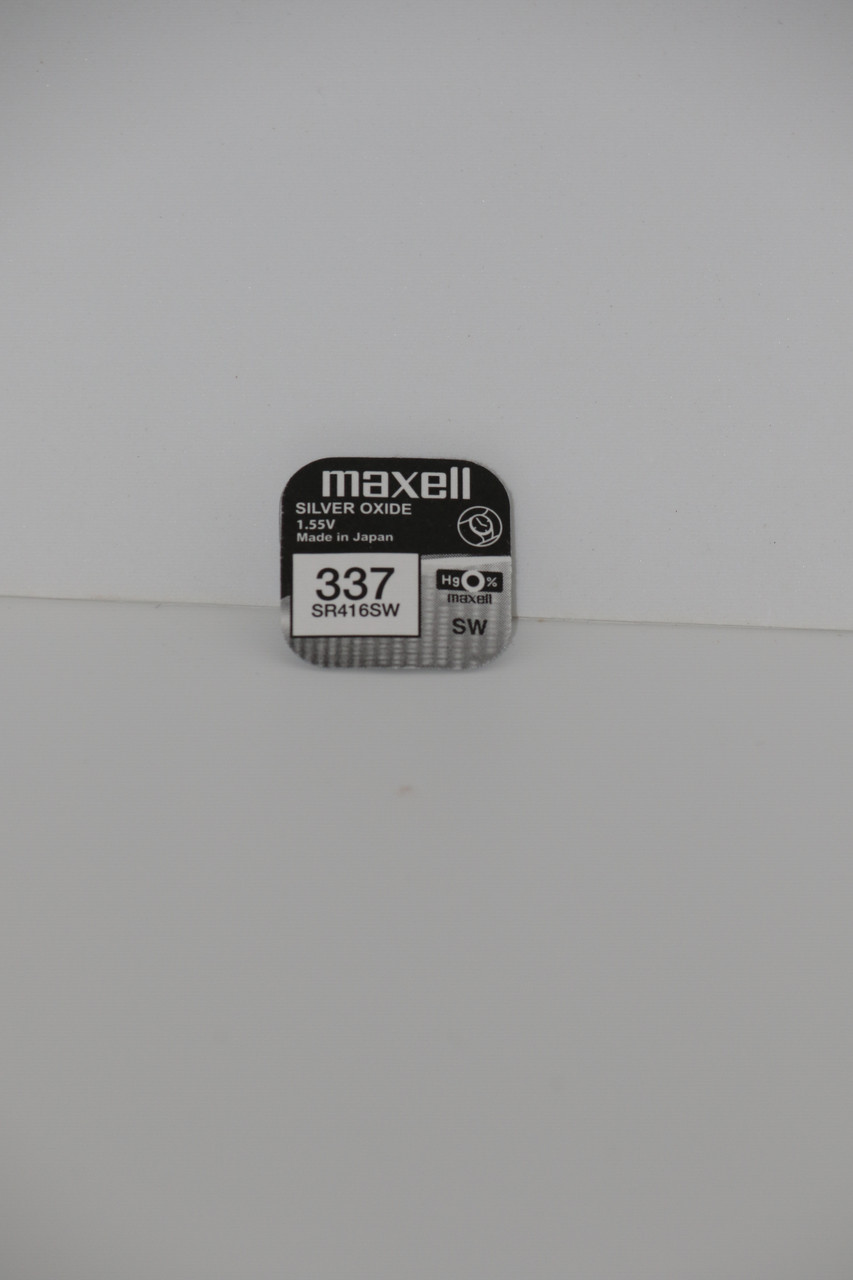Батарейка для годинників Maxell SR416SW (337) 1.55V 8,3mAh Срібно-цинкова
