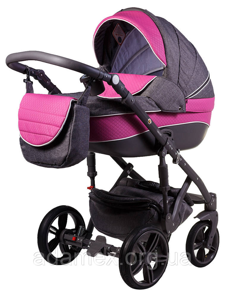 Коляска Adamex Prince X 15 сіра рама