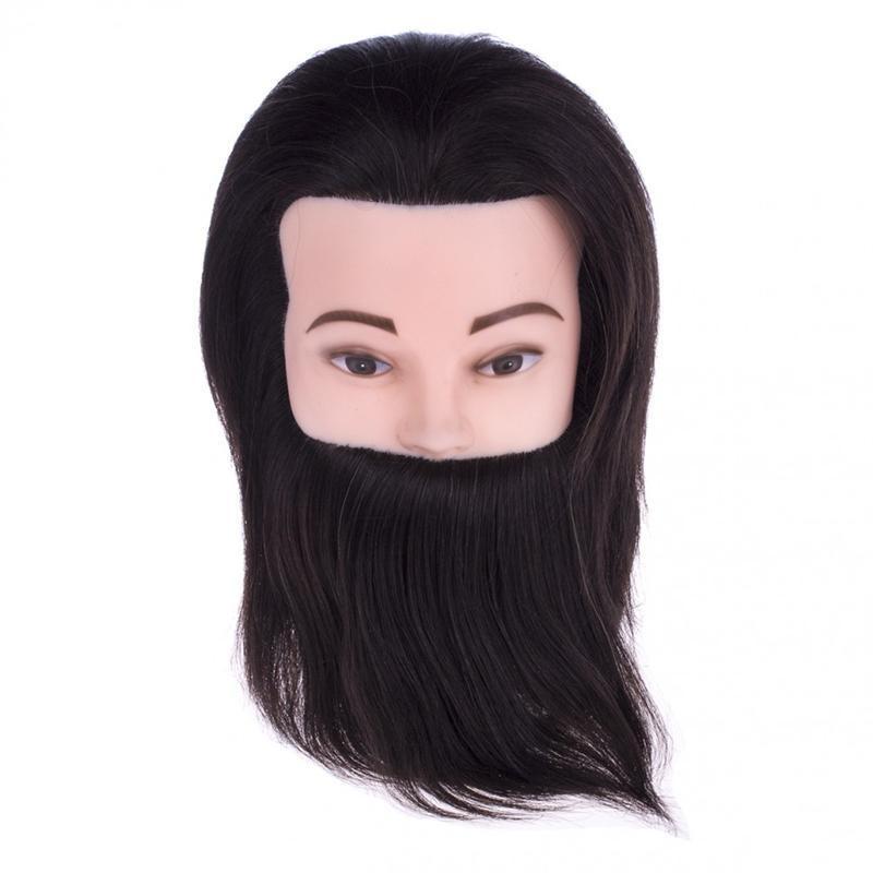 Голова навчальна чоловіча чорна (з вусами та бородою)