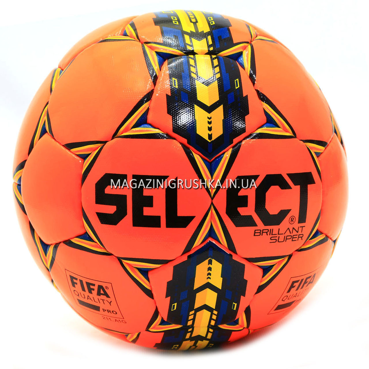 М'яч футбольний SELECT Brillant Super (FIFA QUALITY PRO) помаранчевий