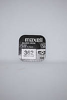 Батарейка для часов. Maxell SR721SW (362) 1.55v 25mAh 7,9x2.15mm Серебрянно-цинковая