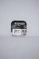 Батарейка для годинників Maxell SR721SW (362) 1.55V 25mAh срібно-цинкова, 7.9x2.15мм
