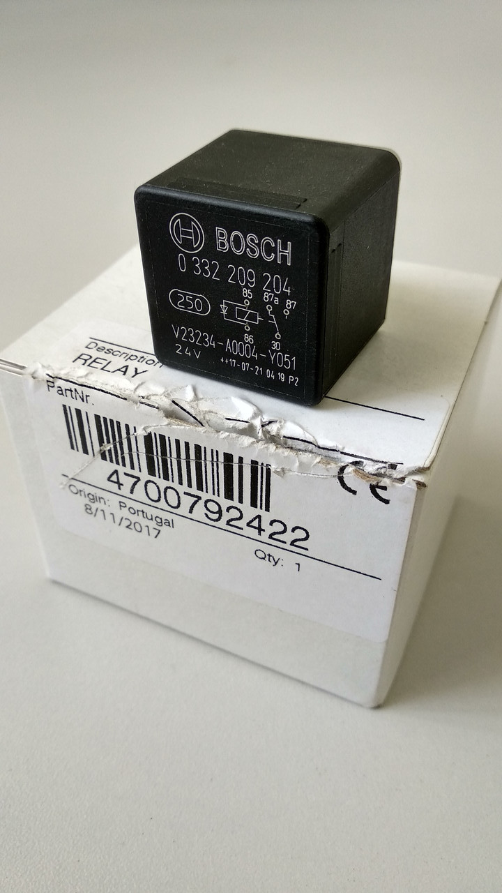 Реле Dynapac 4700792422 (Bosch 0332209204), фото 1