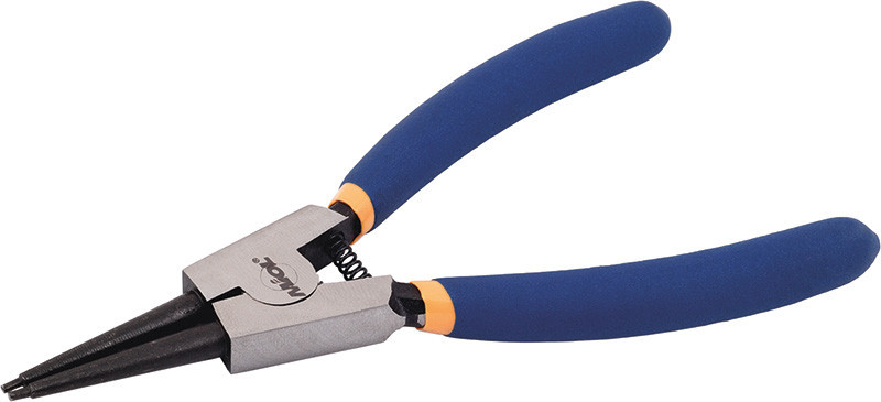 Щипці для зняття стопорних кілець прямі/розжим 180мм Miol 43-015