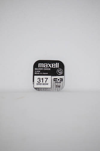 Батарейка для часов Maxell. SR516SW (317) 1.55V 11,5mAh 5.8x1,65mm ...