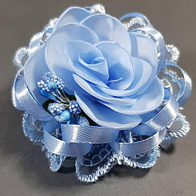 Бантик дитячий Трояндочка 20 блакитний