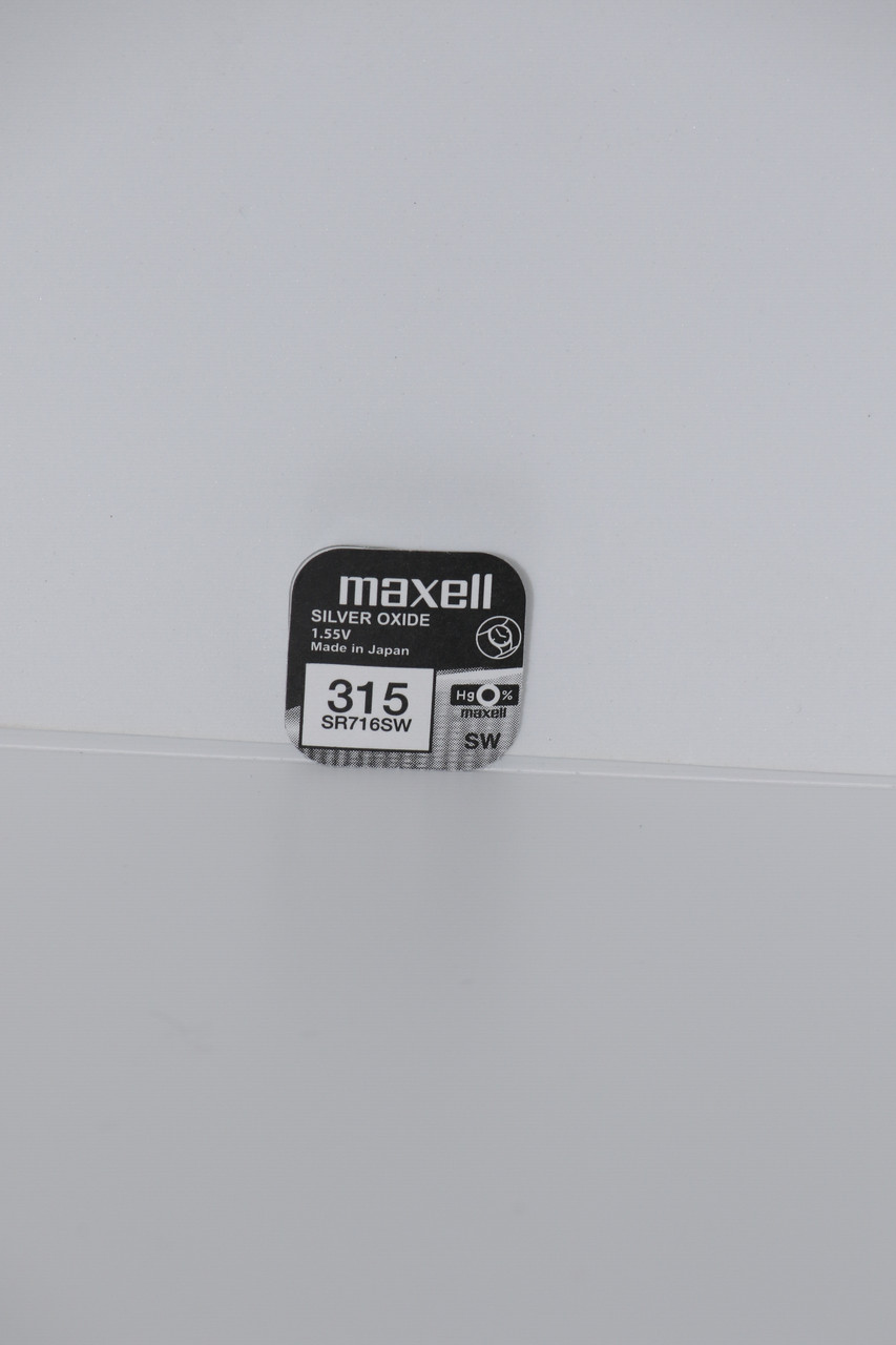 Батарейка Maxell SR716SW (315) 1.55V 21mAh для годинників сріблясто-цинкова