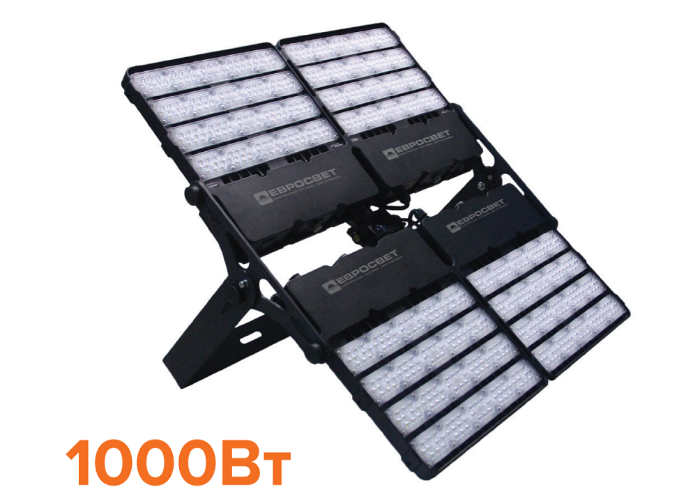 Світлодіодний прожектор LED 1000Вт 6400К 110 000Lm IP65 надпотужний Евросвет