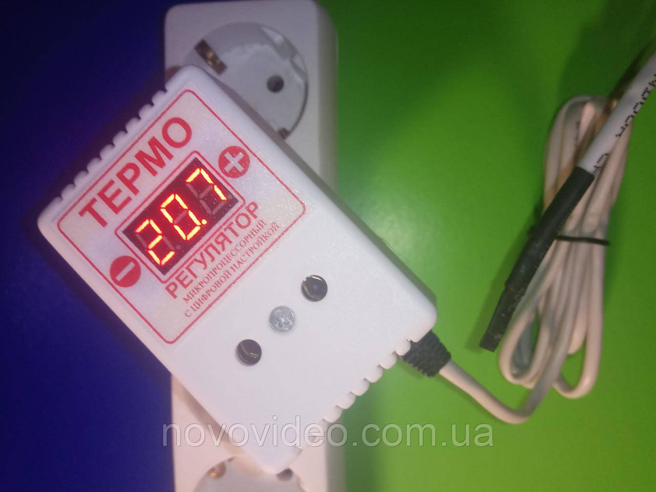 Терморегулятор на два температурних порога цифровий ЦТР-2-2ч на 10А