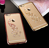 Чохол з візерунком павича і стразами для Xiaomi Redmi 4A, фото 4