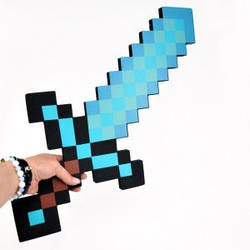 Алмазний меч Майнкрафт - Minecraft Оригінал 60 см