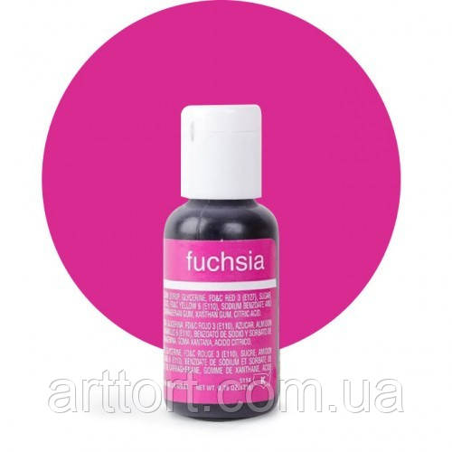 Гелевий харчовий барвник Chefmaster Fuchsia/ Фуксія, 20 г