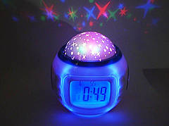 Годинник-нічник із будильником 1038