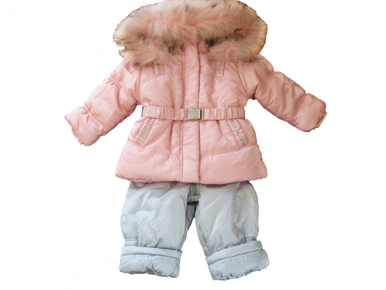Зимовий комплект (Куртка з нат. хутром + Напівкомбінезон ) CEREMONY (р. 86)