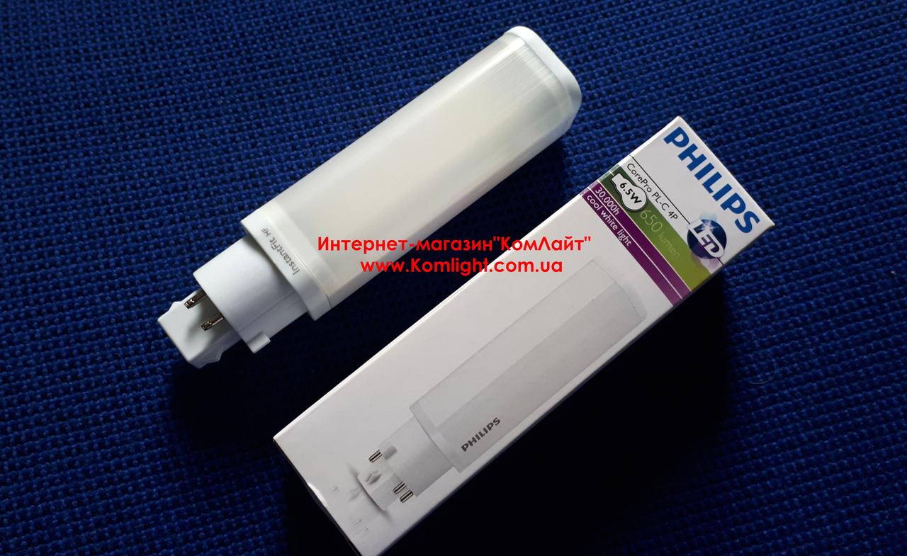Светодиодная лампа PHILIPS CorePro LED PLC 6.5W 840 4P G24q-2: продажа ...