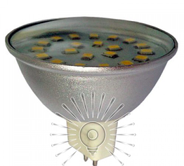 Світлодіодна лампа LM320 MR16 36LED 4.5 W 6500 K
