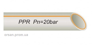 Труба Fiber 25х4,2 мм армована скловолокном поліпропілен VS Plast