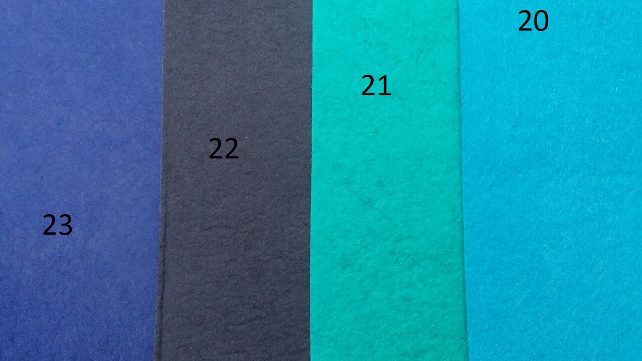 Цветной фетр средней жесткости, много цветов, 1 мм, 20х30 см., 9 грн. - фото 1 - id-p788361100