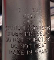 Амортизатор передній газомасляний KYB Citroen C5 (08-) 341850, фото 2