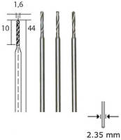 PROXXON 28858, Вольфрам-ванадиевые свёрла, 3 шт., 1.6 мм