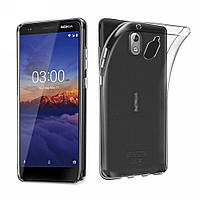 Прозрачный Чехол OneCam Nokia 3.1 (ультратонкий силиконовый) (Нокиа 3.1)