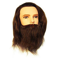 Парикмахерский манекен Sibel с бородой, длина волос 30-35 см, без штатива