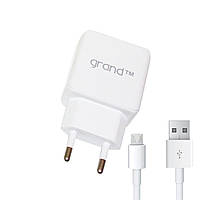 Зарядний Grand GH-C01 2 usb 2.1 A + кабель micro-usb