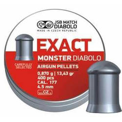 Кулі для пневматики JSB Diabolo Exact Monster 0.87 г 4.52 мм (400 шт)