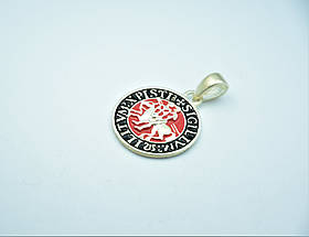 Герб Тамплієрів, Печатка Тамплієрів, Тамплієри, SIGILLUM MILITUM XPISTI Кулон, Підвіс, Амулет, фото 3