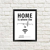 Постер в рамке Home WiFi (MT5_18A009)