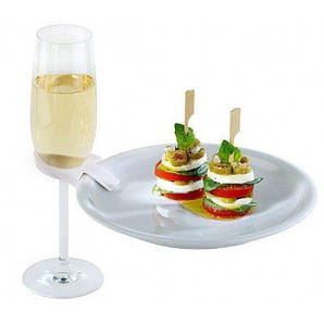 Кліпса банкетна пластикова APS 00111 Ø=3 см, h=8 см (тримач келиха на тарілку, 25 шт)