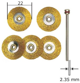 Купить PROXXON 28962, Латунные щетки-диски, 5 шт. (22 мм) в Одессе от ...