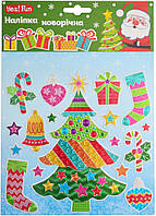 Наклейки новорічні для декору (24*18,4 см)