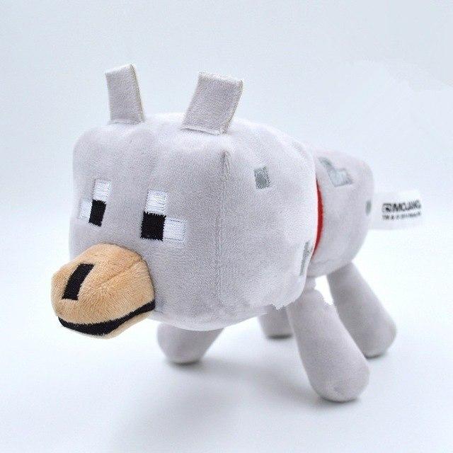 Minecraft baby wolf plush deals