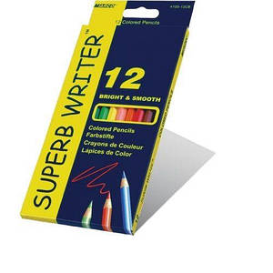 Олівці кольорові 12 кольорів Seperb Writer