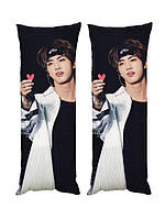Подушка дакимакура Ким Сок Джин BTS декоративная ростовая подушка для обнимания