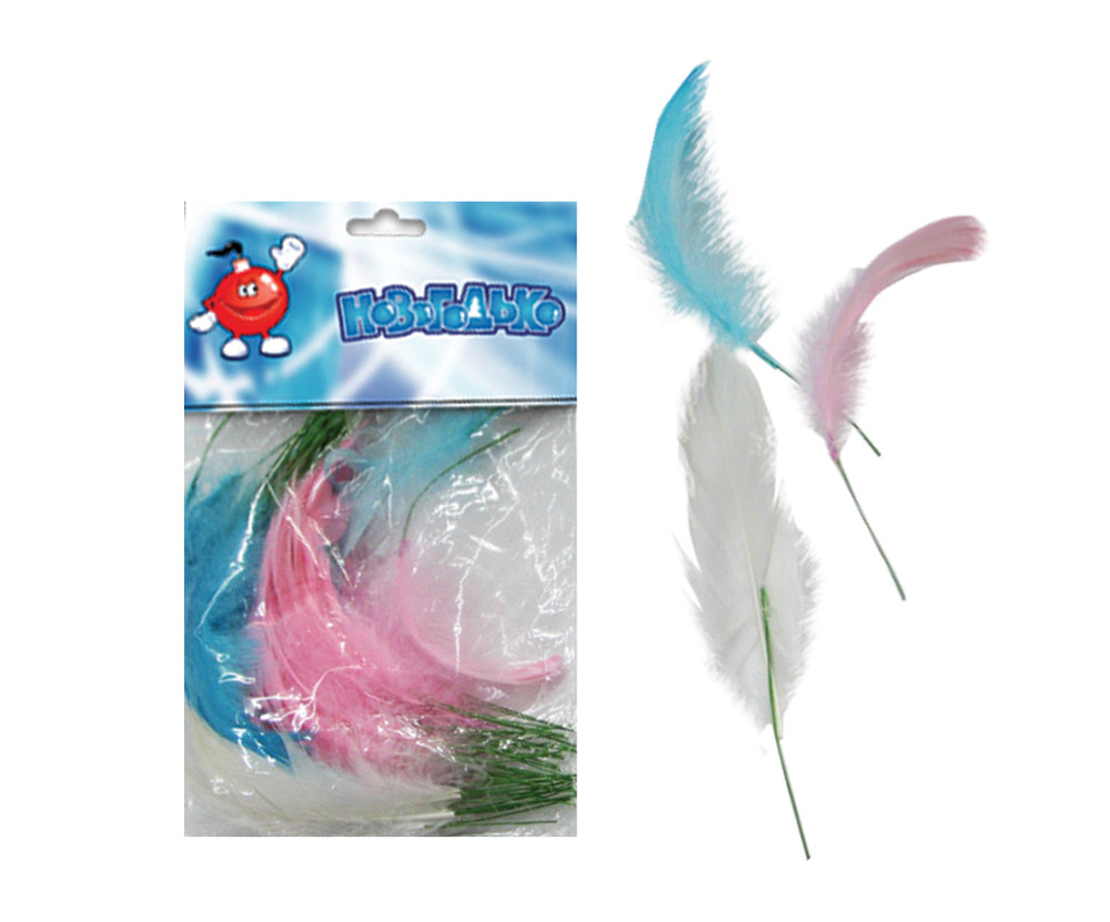 Пір'я Yes! Fun 11 см 20г/уп, кольорові