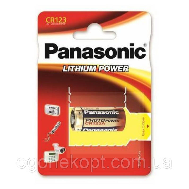 Батарейки Panasonic CR123 — Lithium Power